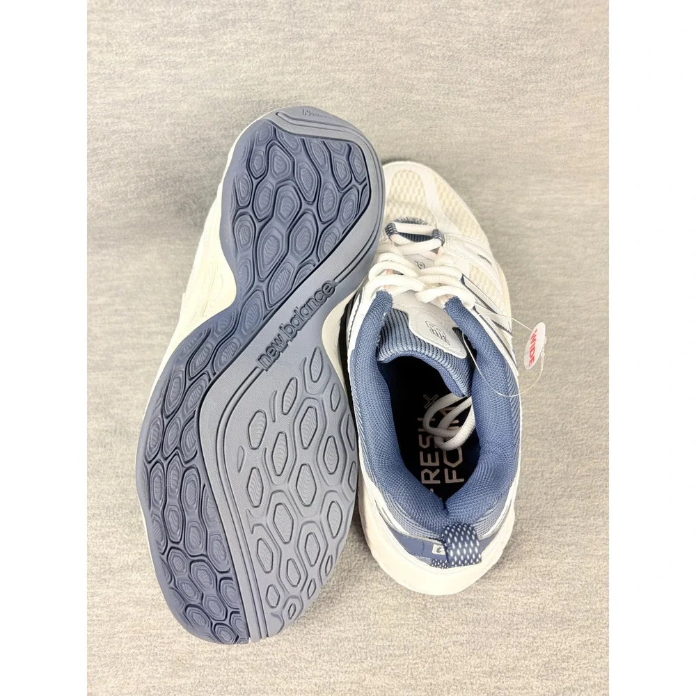 New Balance Fresh Foam X 1007 Tennis Sneakers Womens 8.5 W White Blue Pickleball
